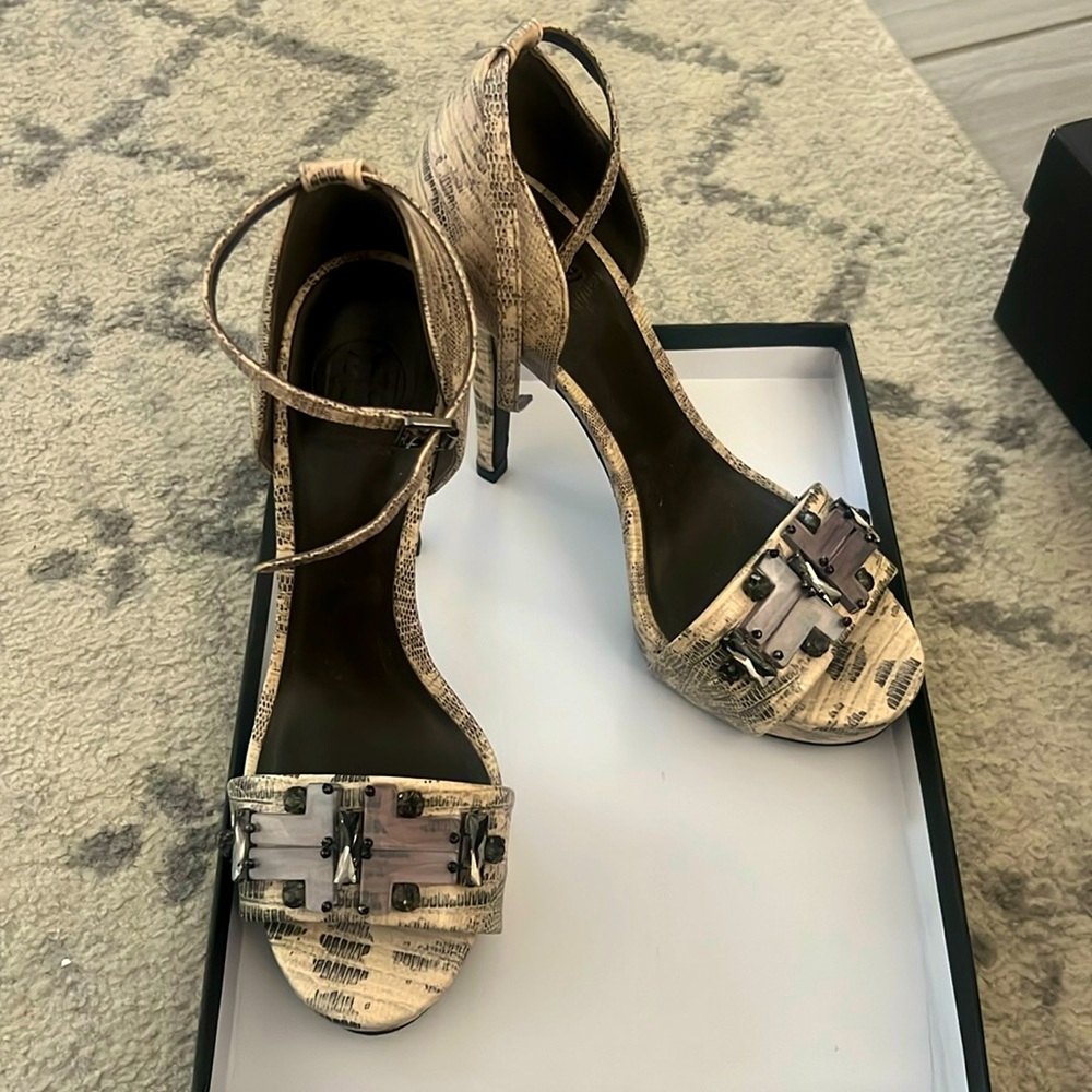 Tory Burch Snakeskin Heels